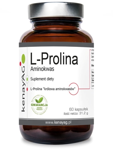L - Prolina 520mg (królowa aminokwasów) 60 tabl. / KenayAG