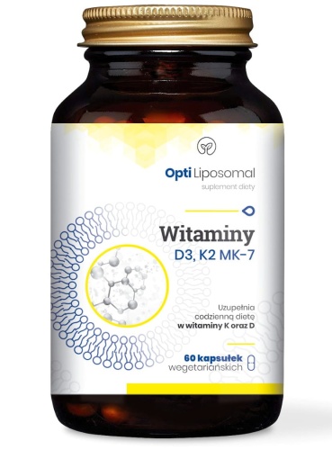 Opti Liposomal D3+K2-MK7 - mocne kości - 60 kaps. / NaturDay