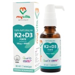 Witamina K2 100 mcg + D3 4000 IU Forte krople - 30ml / MyVita