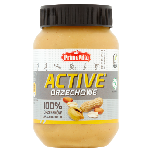 Masło orzechowe 100% Active 470g / Primavika