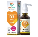 Witamina D3 4000 IU FORTE krople - 30ml / MyVita