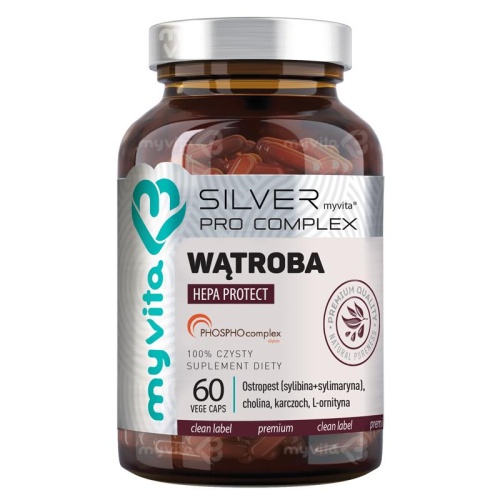 WĄTROBA Hepa Protect - Silver Pro Complex - 60 kaps. / MyVita
