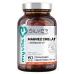 Magnez Chelat z witaminą B6 (P-5-P) - Silver Pure - 60 kaps. / MyVita