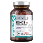Witamina k2 (100 mcg) + D3 (4000 iu) Max - Silver Pure - 120 kaps. / MyVita