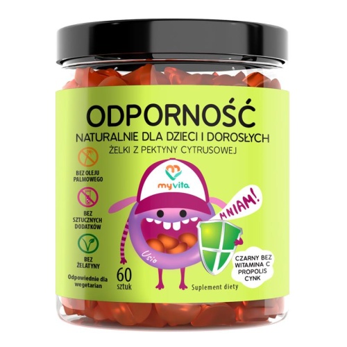 Odporność - naturalne żelki dla dzieci i dorosłych - 60 szt. / MyVita