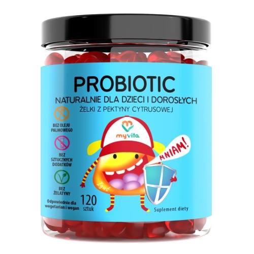Probiotic - naturalne żelki dla dzieci i dorosłych - 120 szt. / MyVita