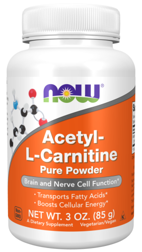 Acetyl-L-Carnitine Powder (acetyl l-karnityna proszek) 85g / Now Foods