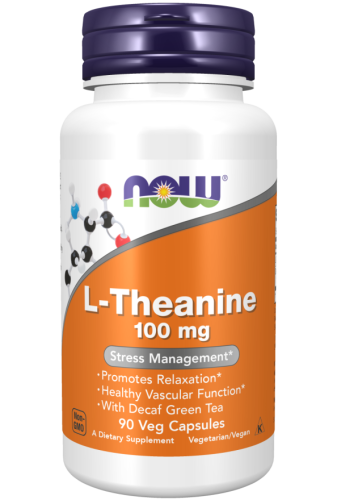 L-Theanine (aminokwas teanina) 100 mg - 90 kaps. / Now Foods