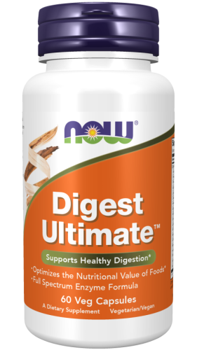 DIGEST ULTIMATE™ - enzymy wspierające trawienie - 60 kaps / Now Foods