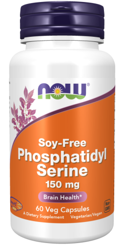 Phosphatidyl Serine Soy Free 150mg - fosfatydyloseryna słonecznikowa - 60kaps. / NOW FOODS