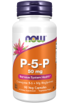 P-5-P - 50 mg ( fosforan 5-pirydoksalu - witamina B6) - 90 kaps. / Now Foods