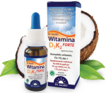 Witamina D3+K2 FORTE krople 20ml / Dr. Jacobs