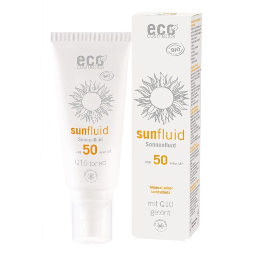 SUN Spray na słońce SPF 50 z Q10 lekko tonowany 100 ml / Eco Cosmetic