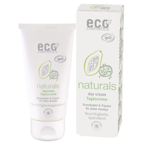 Naturals Day Cream BIO - krem nawilżający do twarzy na dzień z granatem i papają - 50 ml / Eco Cosmetic