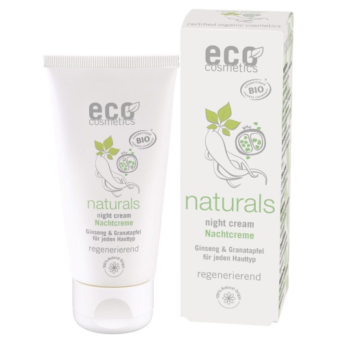 Naturals Night Cream BIO - krem odżywczy do twarzy na noc z żeńszeniem i granatem - 50 ml / Eco Cosmetic