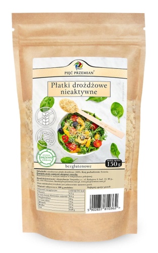 Płatki drożdżowe nieaktywne bezglutenowe 150g / Pięć Przemian