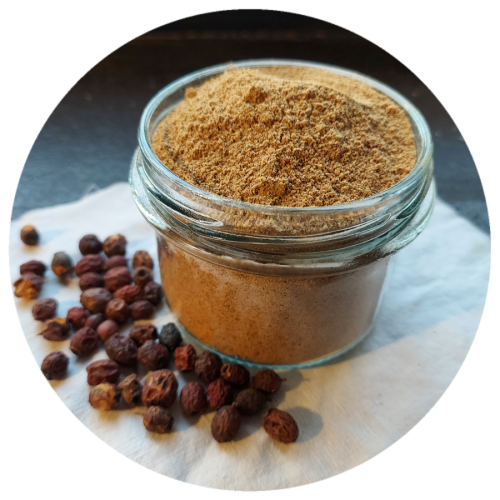 Głóg dwuszyjkowy owoc suszony i mielony < 40℃ - 500g / G.E.  Wojtkowski