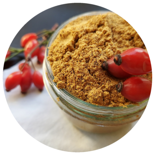 Dzika Róża RUGOZA suszona i mielona < 40℃ - 500g / G.E.  Wojtkowski