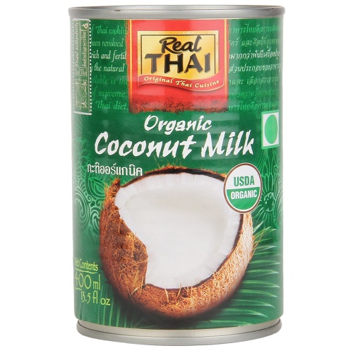 Mleko kokosowe organic (85% ekstraktu z kokosa) 400 ml / Real Thai 