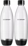 Butelka 1 litrowa Fuse czarna do saturatorów SodaStream (dwupak)