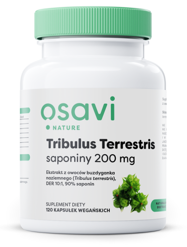 Tribulus Terrestris, saponiny (wsparcie witalności i libido) 1000 mg - 90 vegan caps / Osavi