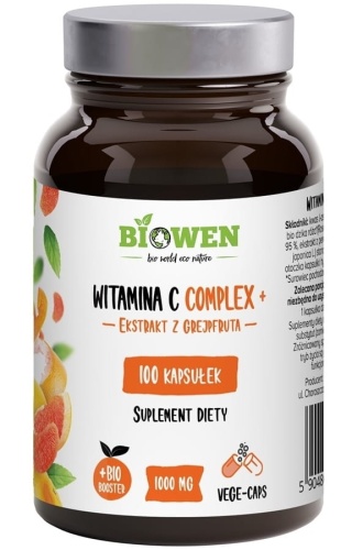 Witamina C Complex 1000mg + ekstrakt z grejpfruta 100 kaps Biowen 