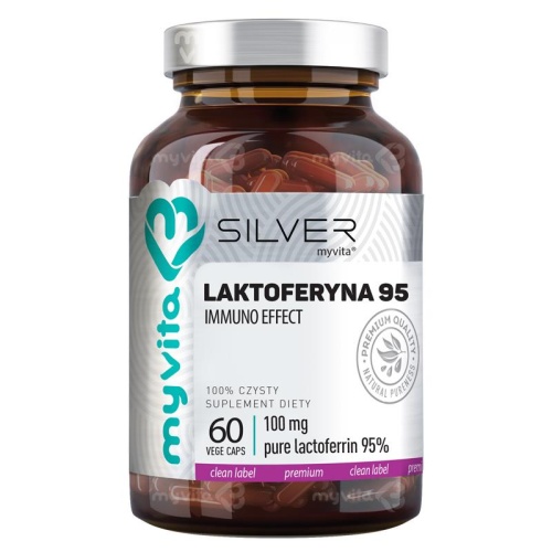 Laktoferyna 95 - 100 mg - Silver Pure - 60 kaps. / MyVita 