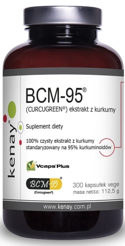 Kurkuma BCM-95 - czysty ekstrakt z kurkumy - 300 kaps / KenayAG