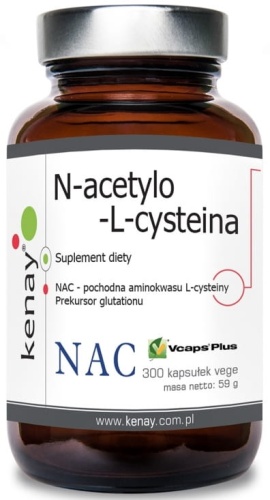 NAC N-acetylo-L-cysteina 150mg - wsparcie odporności i detoks wątroby - 300 kaps / KenayAG 