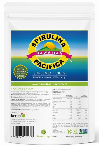Spirulina PACIFICA® Hawajska w proszku 270g  / Cyanotech 