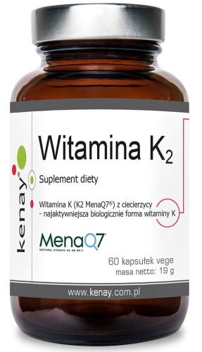 Witamina K2 MENA Q7 z ciecierzycy - 60 kaps / KenayAG
