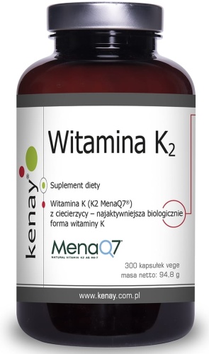 Witamina K2 MENA Q7 z ciecierzycy - 300 kaps / KenayAG