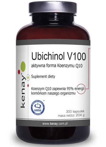 Ubichinol V100 (aktywna forma Koenzymu Q10) 300 kaps. / KenayAG