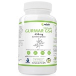 Gurmar GS4 PLUS® - ekstrakt stand. na 75% kwasów gymnemowych - reguleje poziom cukru - 90 kaps. / Wish Pharmaceutical 