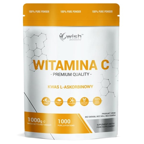 Witamina C - kwas L-askorbinowy - 1000g proszek / Wish Pharmaceutical
