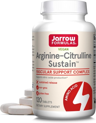 Arginine-Citrulline Sustain - stopniowe uwalnianie - 120 tab. / Jarrow Formulas