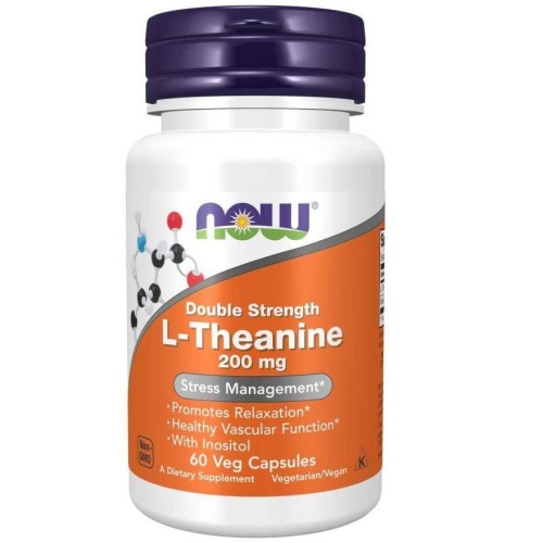 L-Theanine (aminokwas teanina) 200 mg - 60 kaps. / Now Foods 