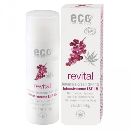 Revital Intensive Cream SPF15 - Krem intensywnie pielęgnujący z OPC, Q10 i kwasem hialuronowym - 50ml / Eco Cosmetic 