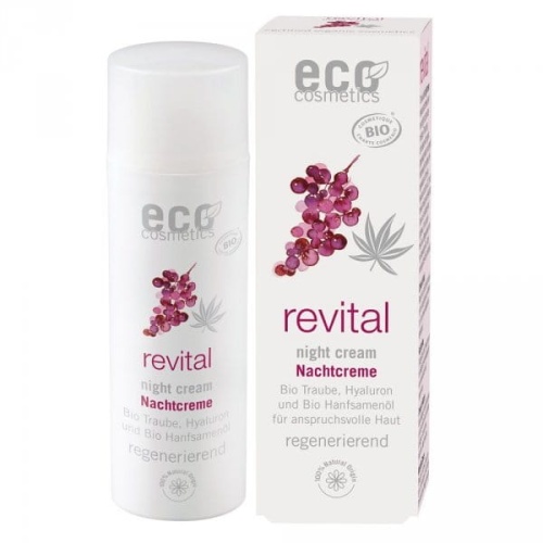 Revital Night Cream - Krem na noc z OPC, Q10 i kwasem hialuronowym - 50ml / Eco Cosmetic 