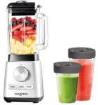 SUPER CENA! Zestaw - Blender Power Premium by Magimix Srebrny + 2 dodatkowe kielichy 