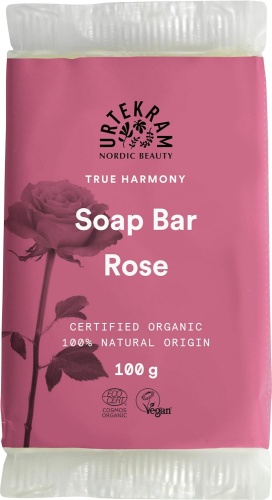 MYDŁO W KOSTCE Z RÓŻĄ BIO 100g / URTEKRAM