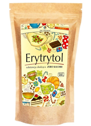 Erytrytol - naturalny słodzik, zerowy indeks glikemiczny (IG 0) - 500g / Pięć Przemian 