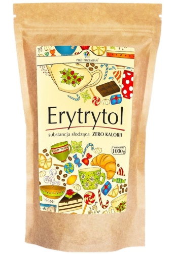 Erytrytol - naturalny słodzik, zerowy indeks glikemiczny (IG 0) - 1000g / Pięć Przemian 