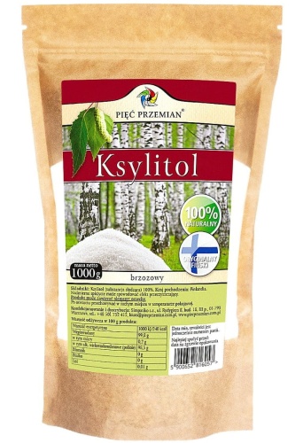 Ksylitol - cukier brzozowy fiński - indeks glikemiczny IG8 - 1kg / Pięć Przemian