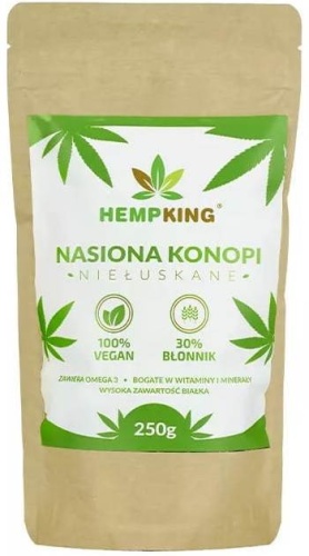 Nasiona konopi niełuskane - superfoods - 250g / HempKing
