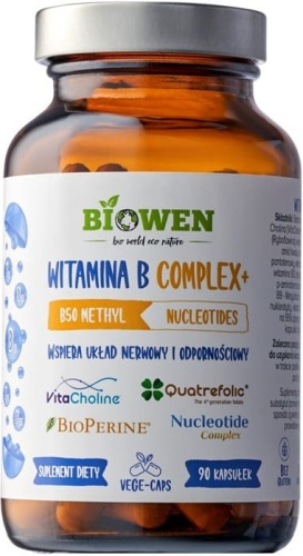 Witamina B Complex + 90 kapsułek Biowen / HempKing