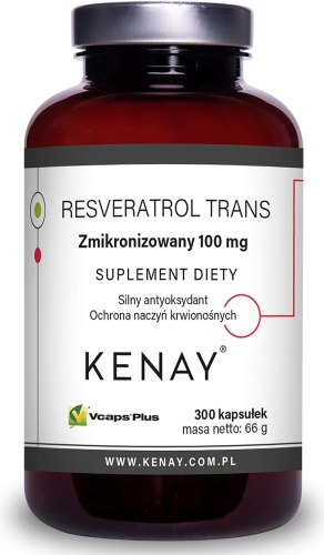 Resveratrol Trans - zmikronizowany - 100 mg - 300 kaps. / KenayAG 