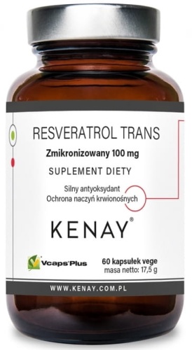 Resveratrol Trans - zmikronizowany - 100 mg - 60 kaps. / KenayAG