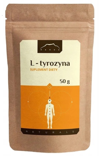 L-tyrozyna (aminokwas wspierający syntezę dopaminy) 50g / Nanga
