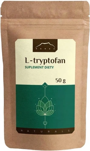 L-tryptofan (aminokwas wspierający syntezę serotoniny i melatoniny) 50g / Nanga